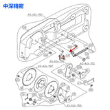 YAMAHA YV SMT CL24 32 44 56MM Feeder Parts KW1-M451H-000 BACK STOPPER