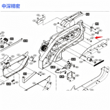 SAMSUNG SMT SM24MM J70652699A Feeder TAPE GUIDE SHAFT-24