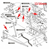 SMT SAMSUNG Feeder 12 16MM Spring J7066089A J70660070B