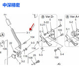SMT SONY E1000E1100F130 Feeder Spare Parts X-4700-102-1 Guide Ass'y,Clamp Lever