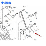 SMT SONY E1000 E1100F130 12MM Feeder X-4700-054-1 Lever Ass'y,Feed