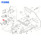 YV100 YAMAHA SMT FV8MM K87-M119G-10X DRIVE ROLLER