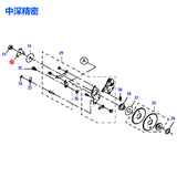 JUKI SMT ATF CTF CTFR Feeder Spare Parts E1130-706-C00 E1130706C00 WHEEL PLATE