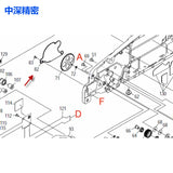 SMT FUJI NXT 8MM Feeder PP02683 COVER K5170C SCREW PP02644 GEAR
